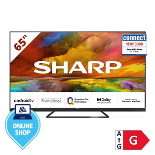 SHARP 4K Ultra HD Quantum Dot Android Smart-TV 65“ (164 cm) EQ3EA