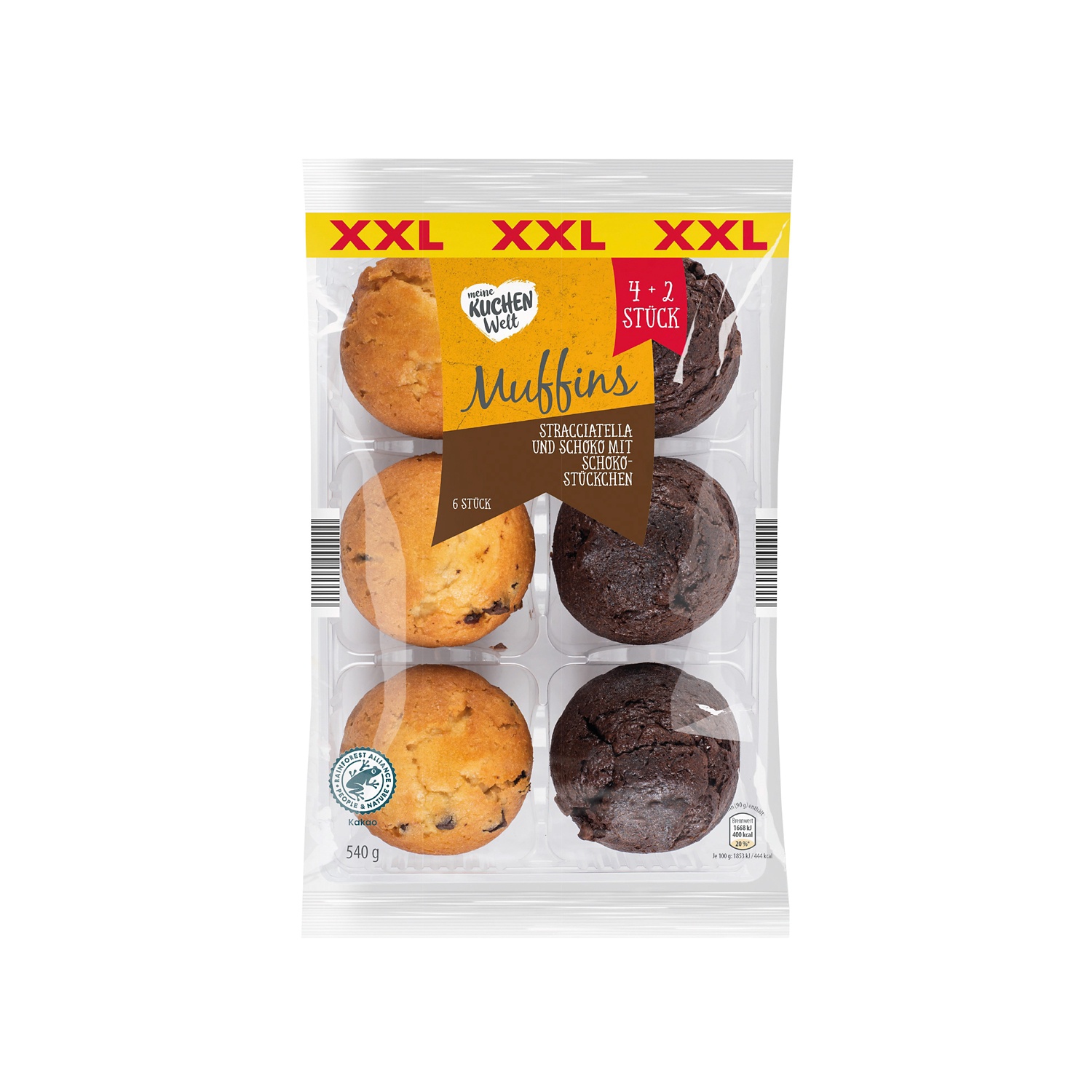 MEINE KUCHENWELT Muffins XXL, Stracciatella & Schoko