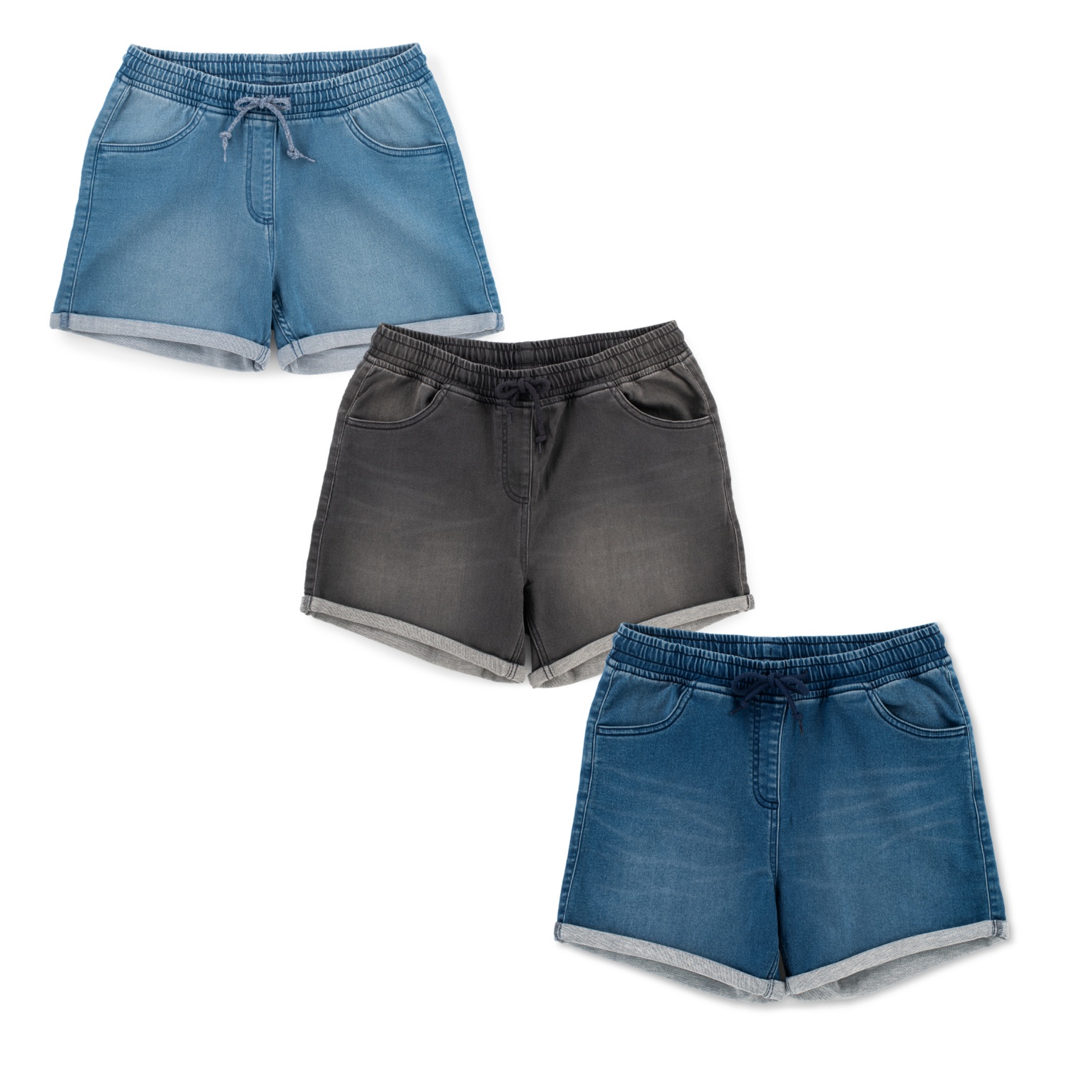 BLUE MOTION Damen-Joggdenim-Shorts