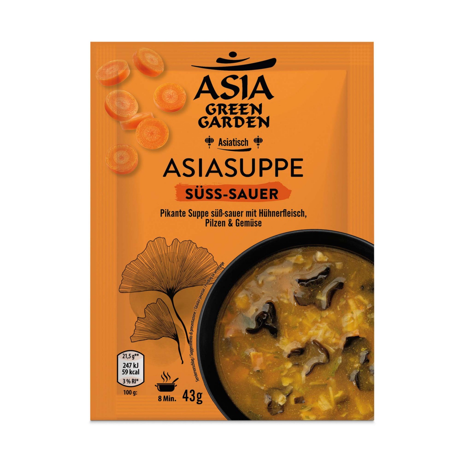 ASIA GREEN GARDEN Asia Suppen, Süß/Sauer