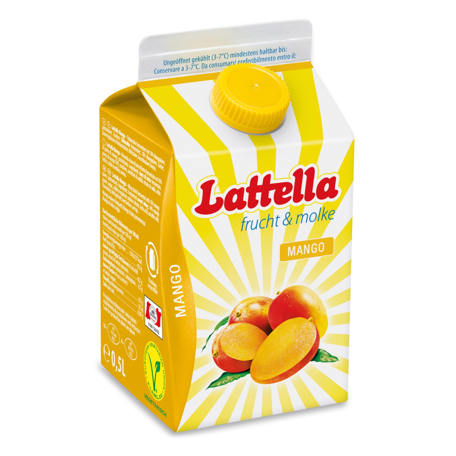 LATELLA Molkegetränk, Mango