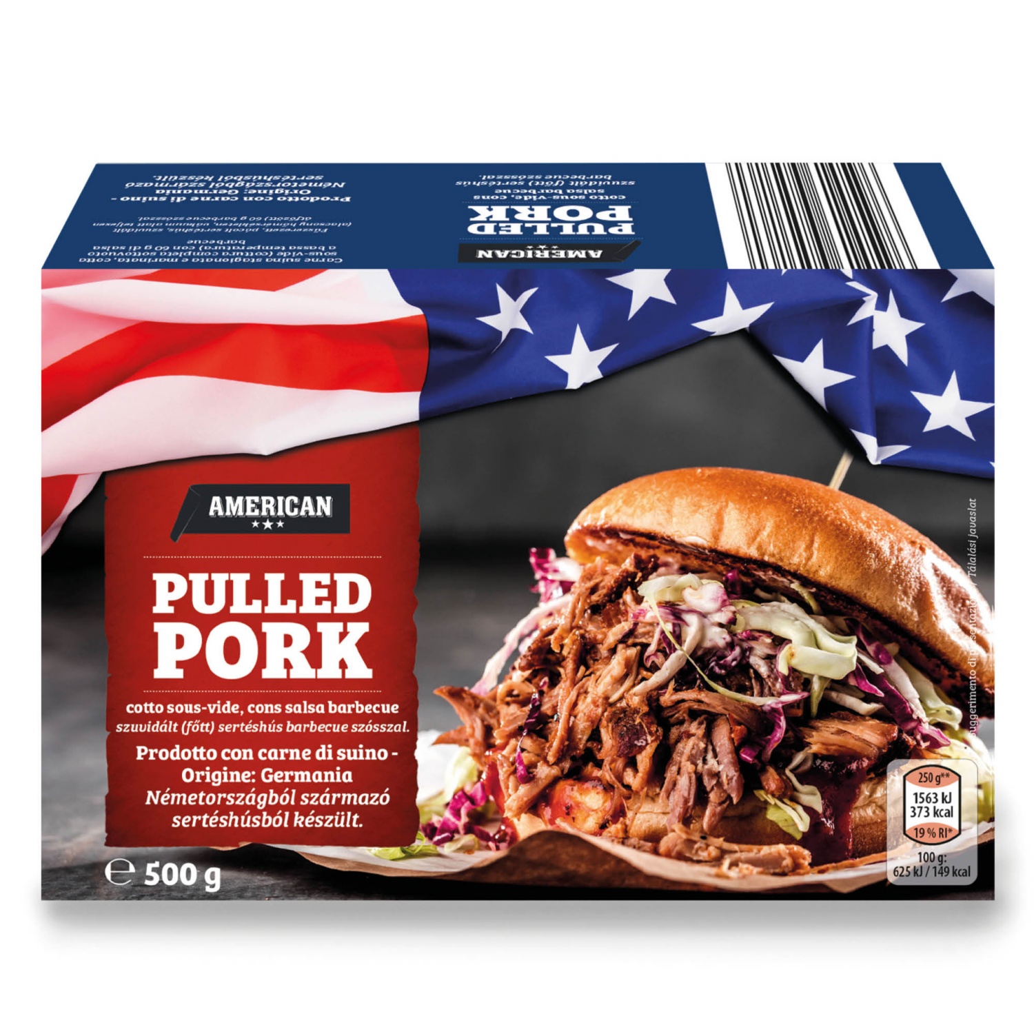 AMERICAN Pulled pork sottovuoto