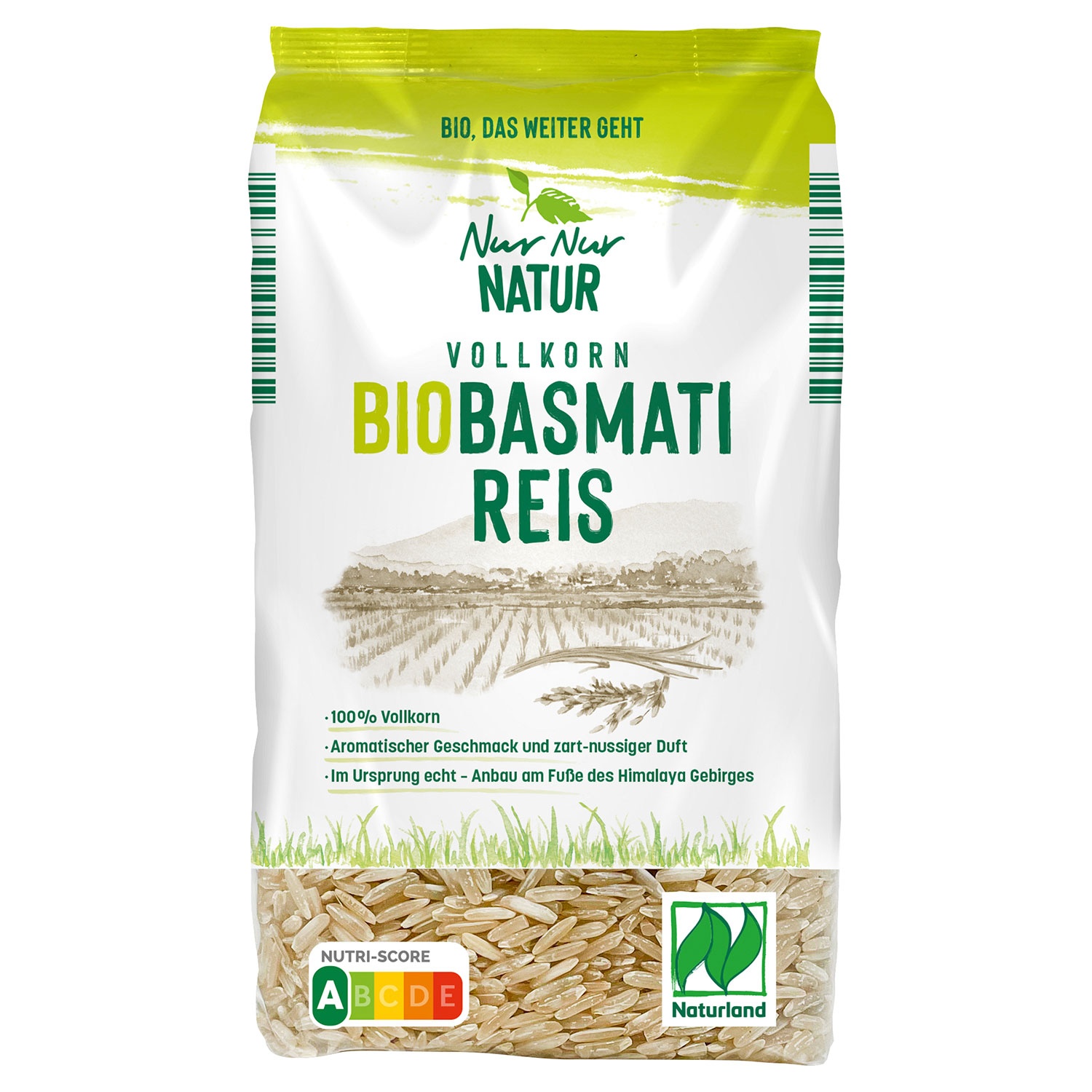 NUR NUR NATUR Bio-Vollkorn-Basmati Reis 500 g
