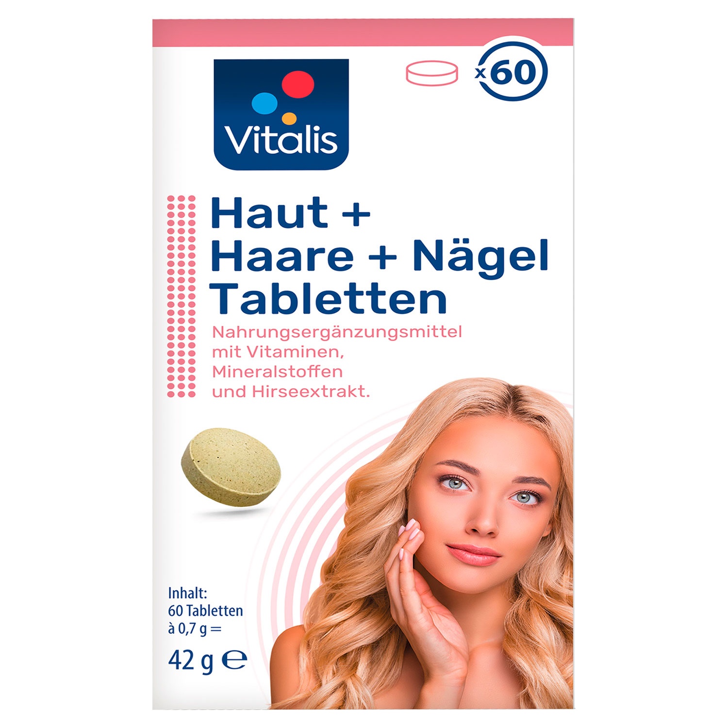 VITALIS Haut-Haare-Nägel-Tabletten 42 g