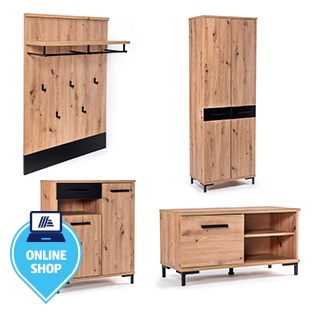 Garderoben-Set, 4-teilig