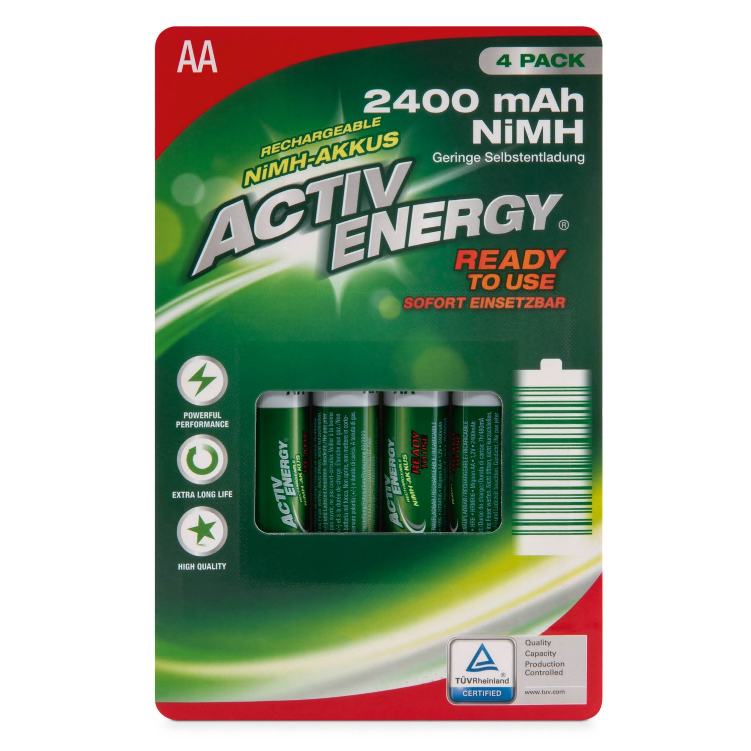 ACTIV ENERGY Ready To Use Akkus, AA | ALDI SUISSE