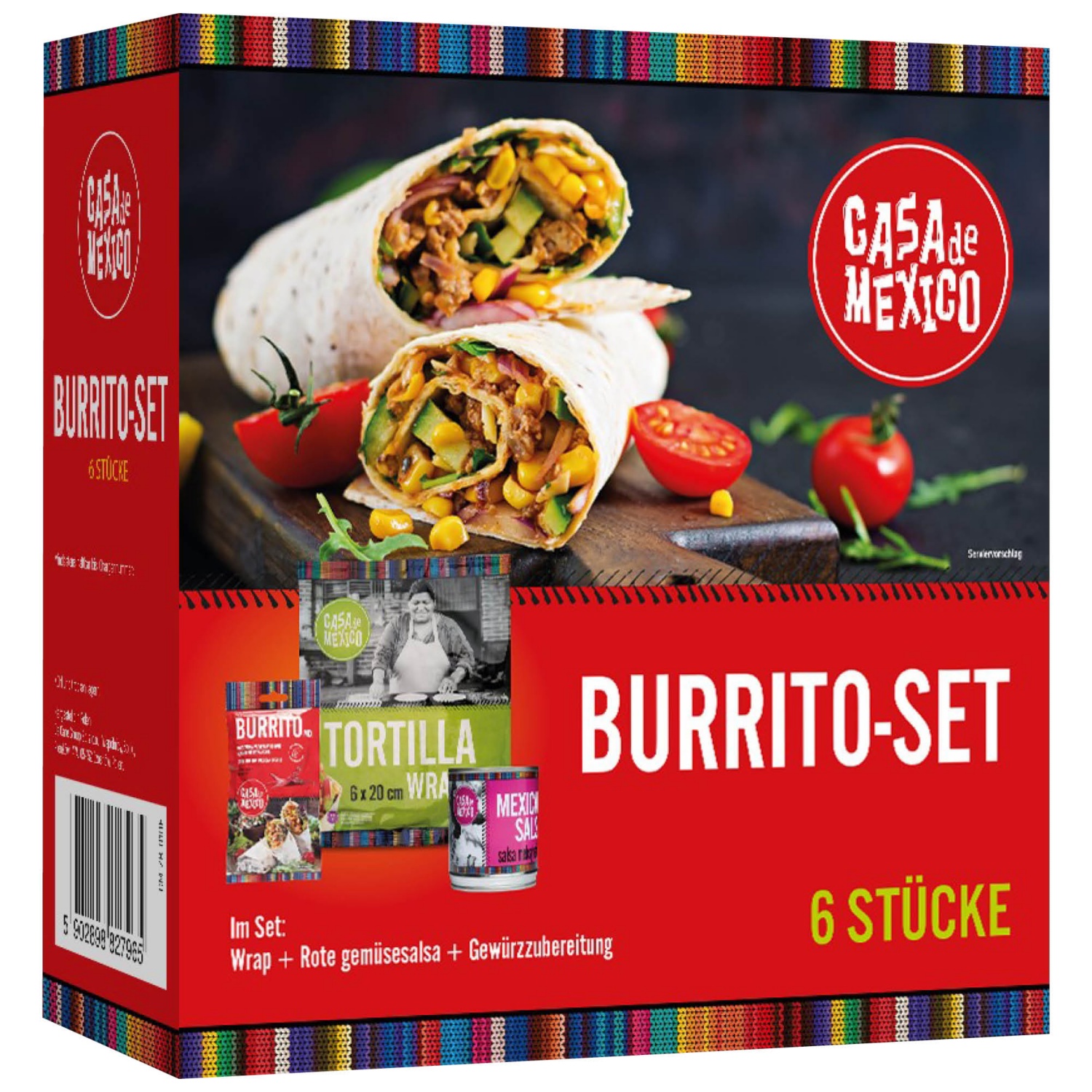 Mexikanisches Set, Burrito Set