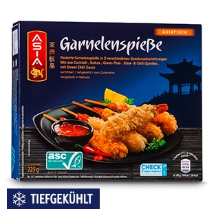 ASIA Snack Sortiment, Garnelenspieße