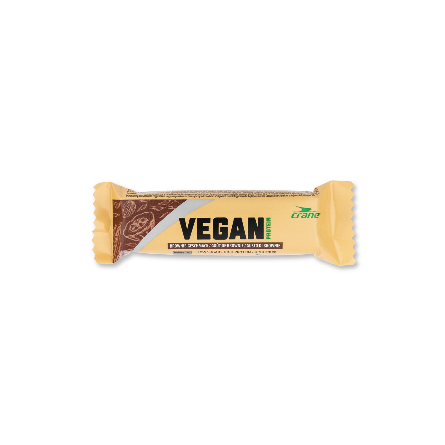 CRANE Veganer Protein Riegel, Schoko-Brownie