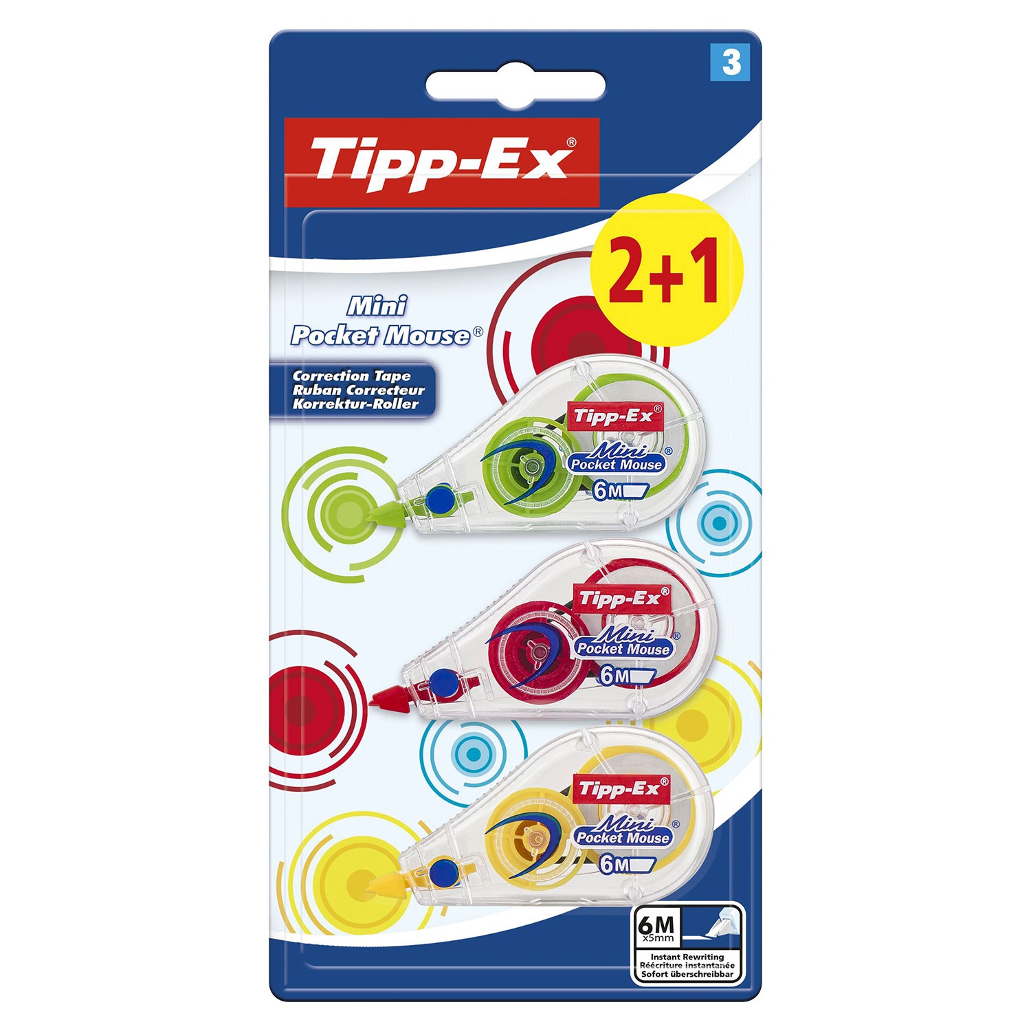 TIPP-EX® Korrekturroller oder -stifte, 2er-/3er-Packung