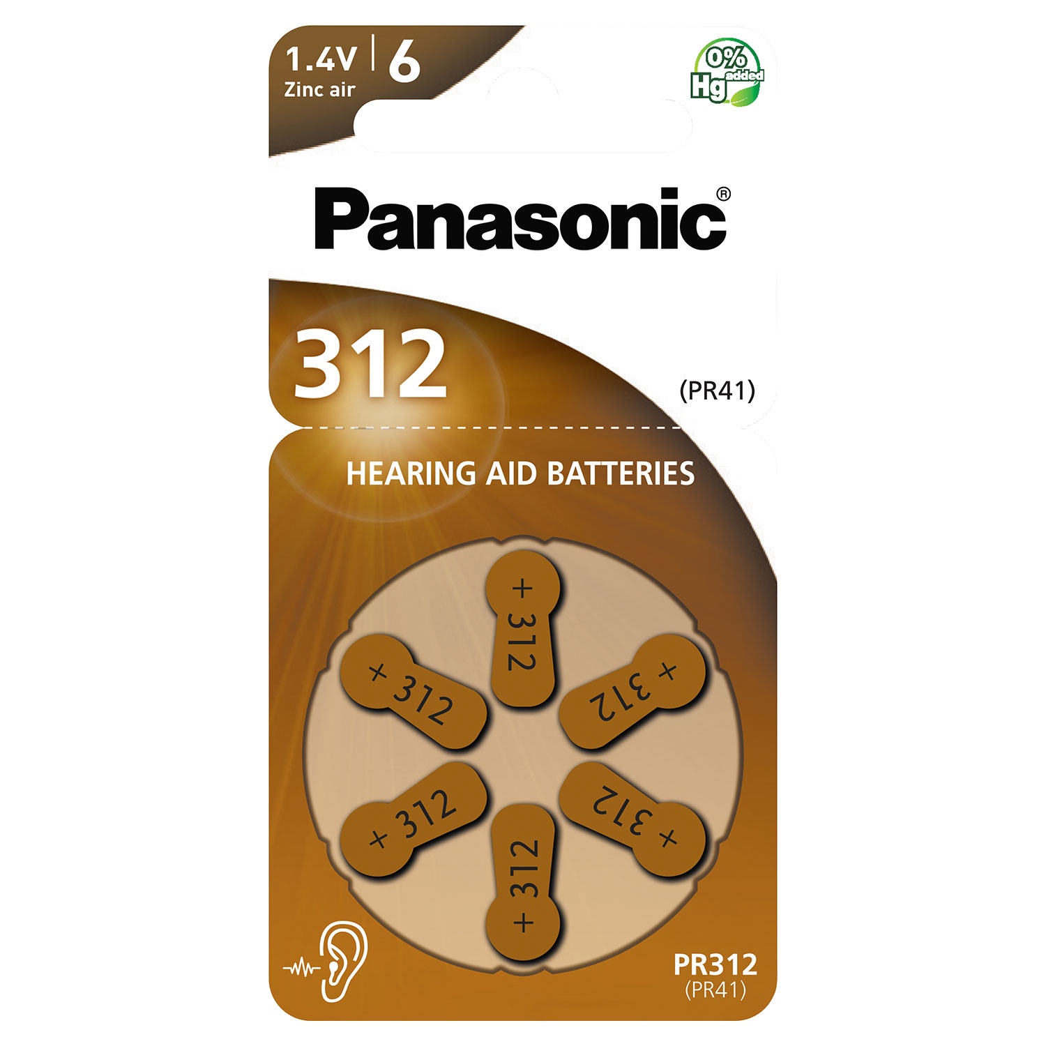 PANASONIC Hörgerätebatterien, 24er Packung