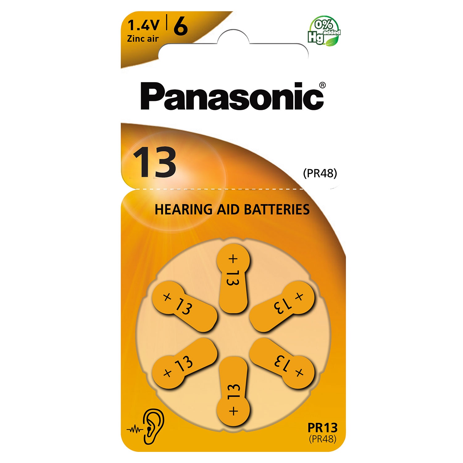 PANASONIC Hörgerätebatterien, 24er Packung