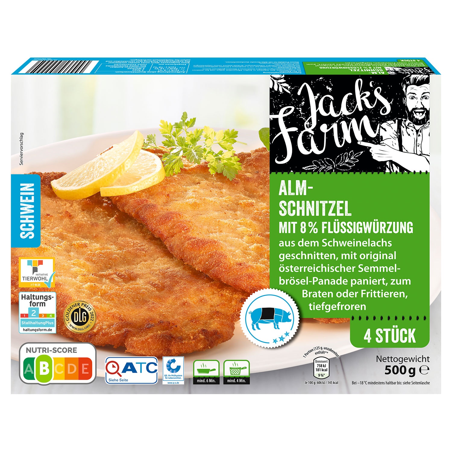 JACK'S FARM Schnitzelsortiment 500 g, Alm