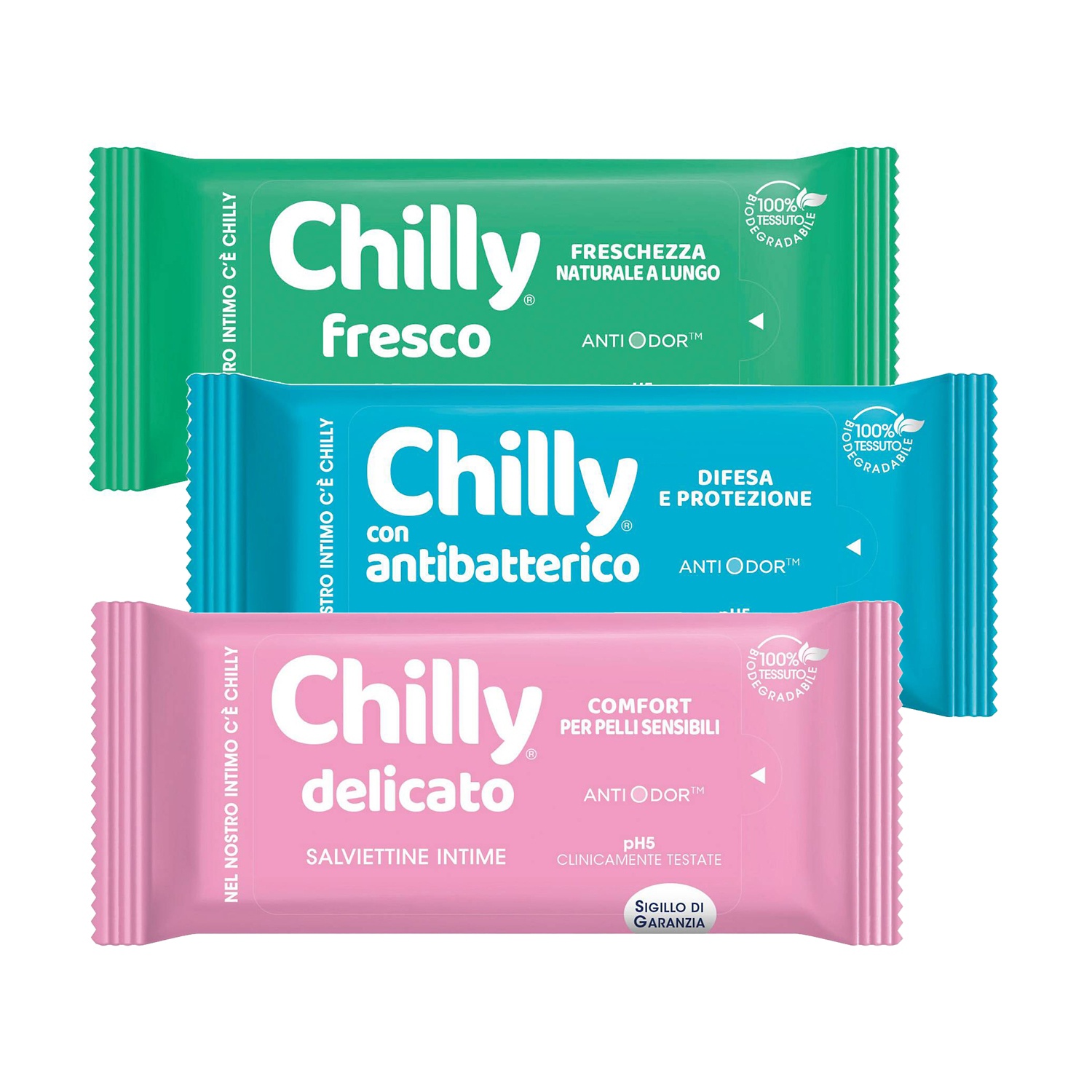 Chilly salviettine intime con antibatterico 12 pezzi in offerta