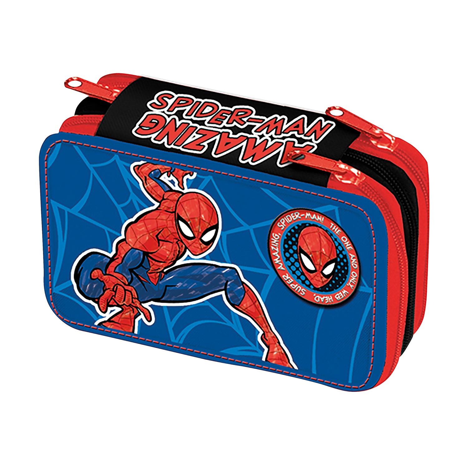 Astuccio 3 zip Spiderman