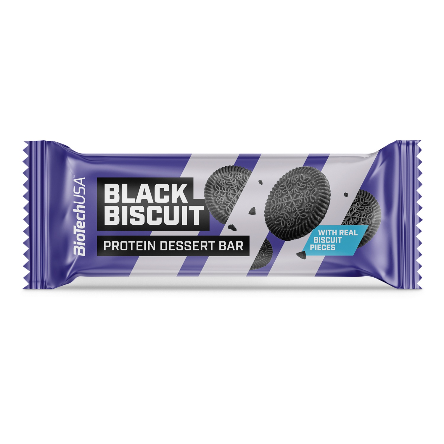 BIOTECHUSA Protein Dessert Bar, Black Biscuit