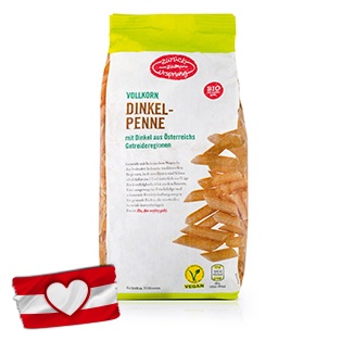 ZURÜCK ZUM URSPRUNG Österr. BIO-Dinkel-Vollkorn-Teigwaren, Penne