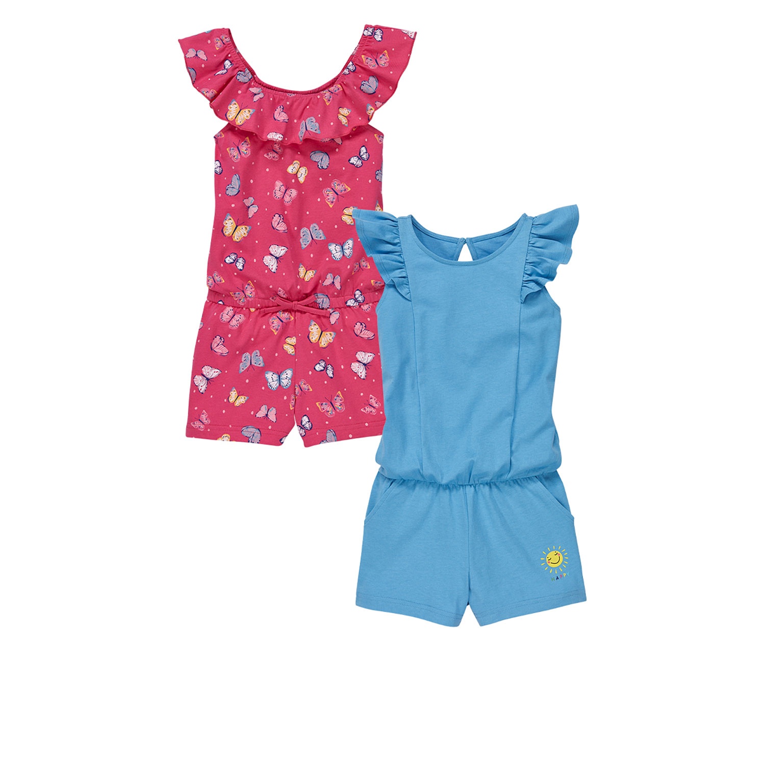 IMPIDIMPI Kleinkinder Jumpsuits, 2erSet ALDI SÜD