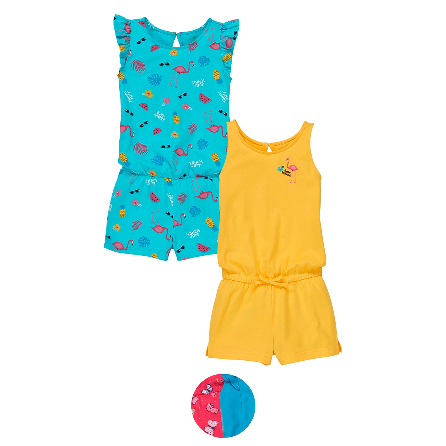 IMPIDIMPI Kleinkinder Jumpsuits, 2erSet ALDI SÜD