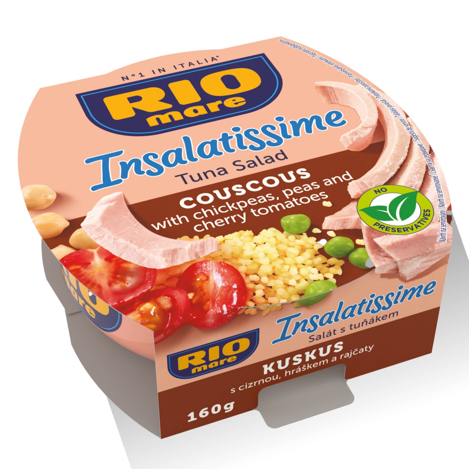 RIO MARE Insalatissime tonhalsaláta, kuszkuszos, 160 g