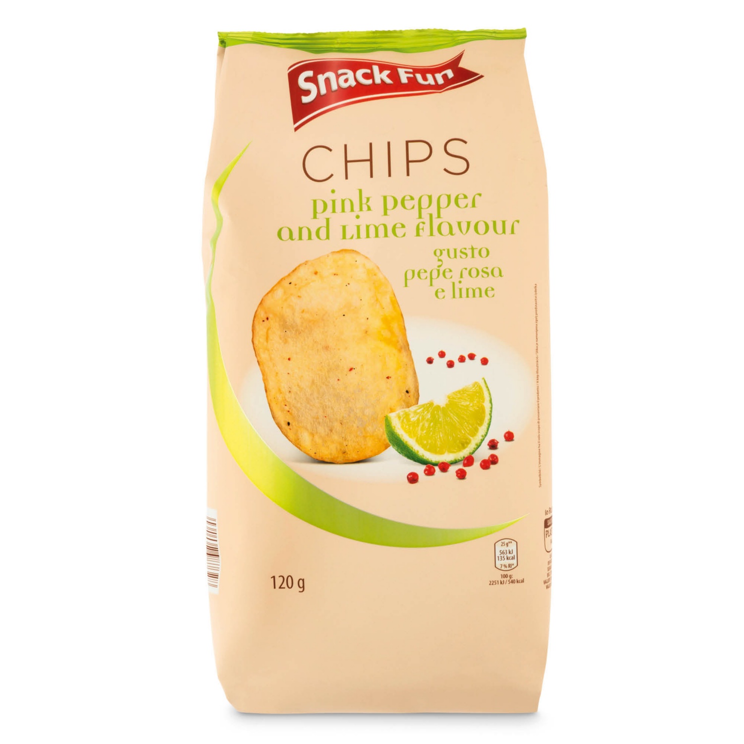 SNACK FUN Chips Rosa Pfeffer, Rosa Pfeffer Limette