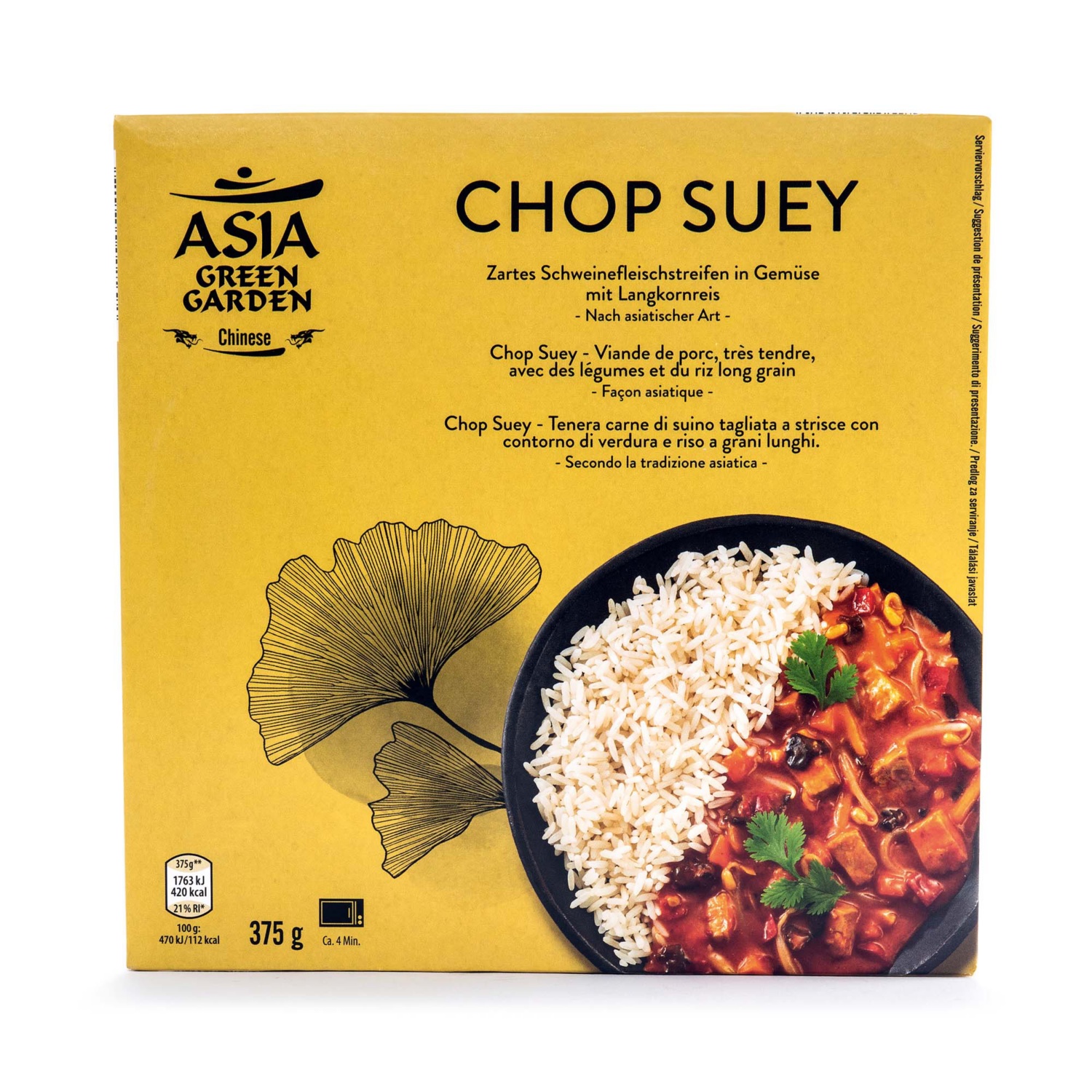 ASIA GREEN GARDEN Chinesisches Fertiggericht, Chop-Suey