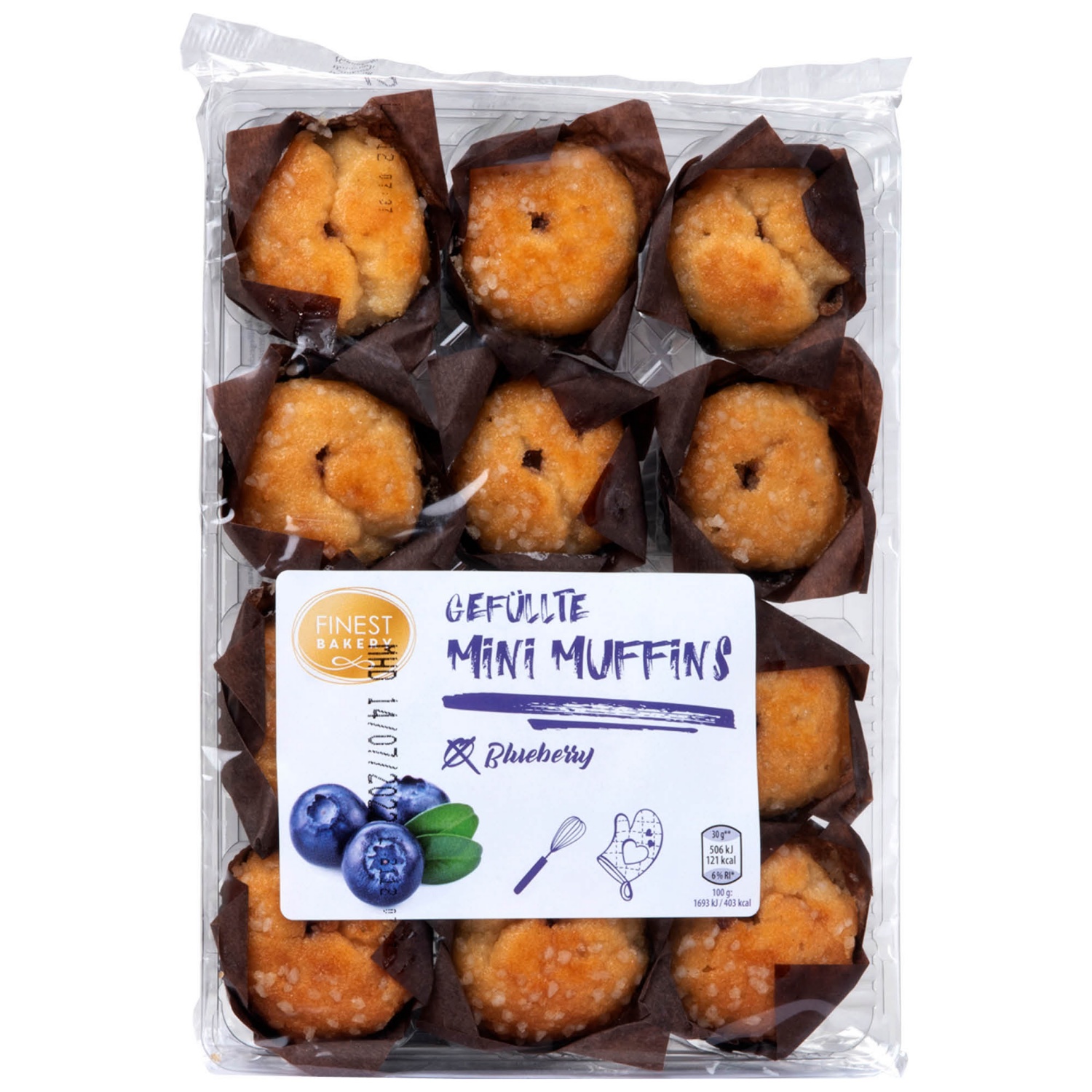 FINEST BAKERY Gefüllte Mini-Muffins, Heidelbeer | ALDI SUISSE