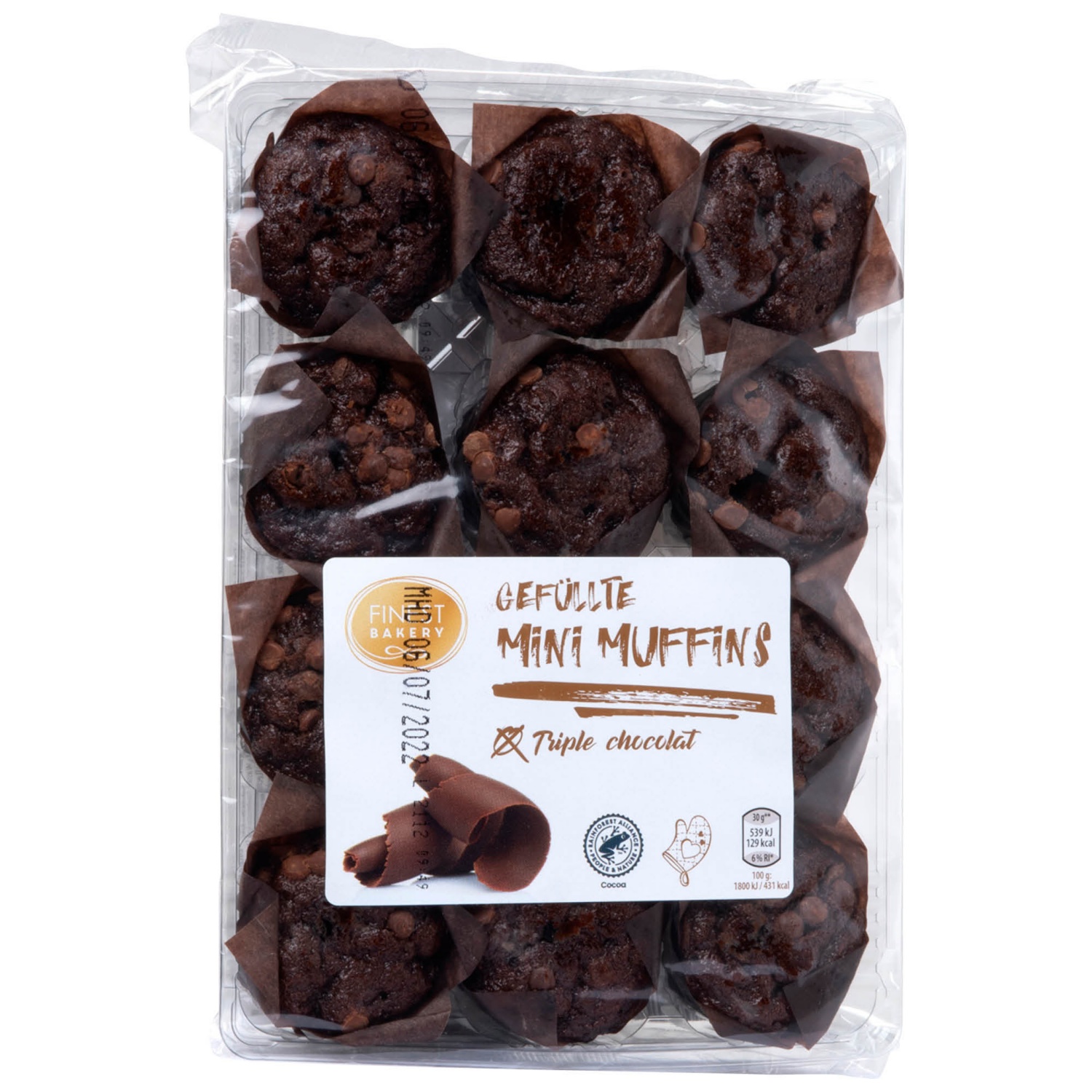 FINEST BAKERY Gefüllte Mini-Muffins, Triple Choc | ALDI SUISSE