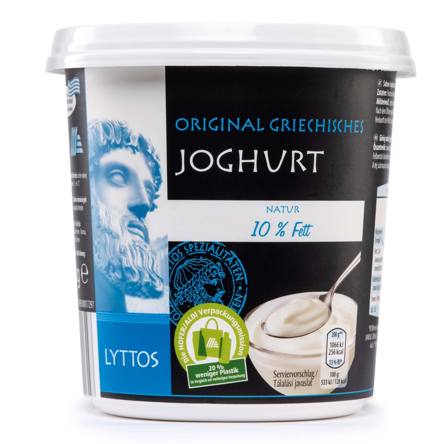 LYTTOS Görög natúr joghurt, 10 % zsírtartalom, 1 kg