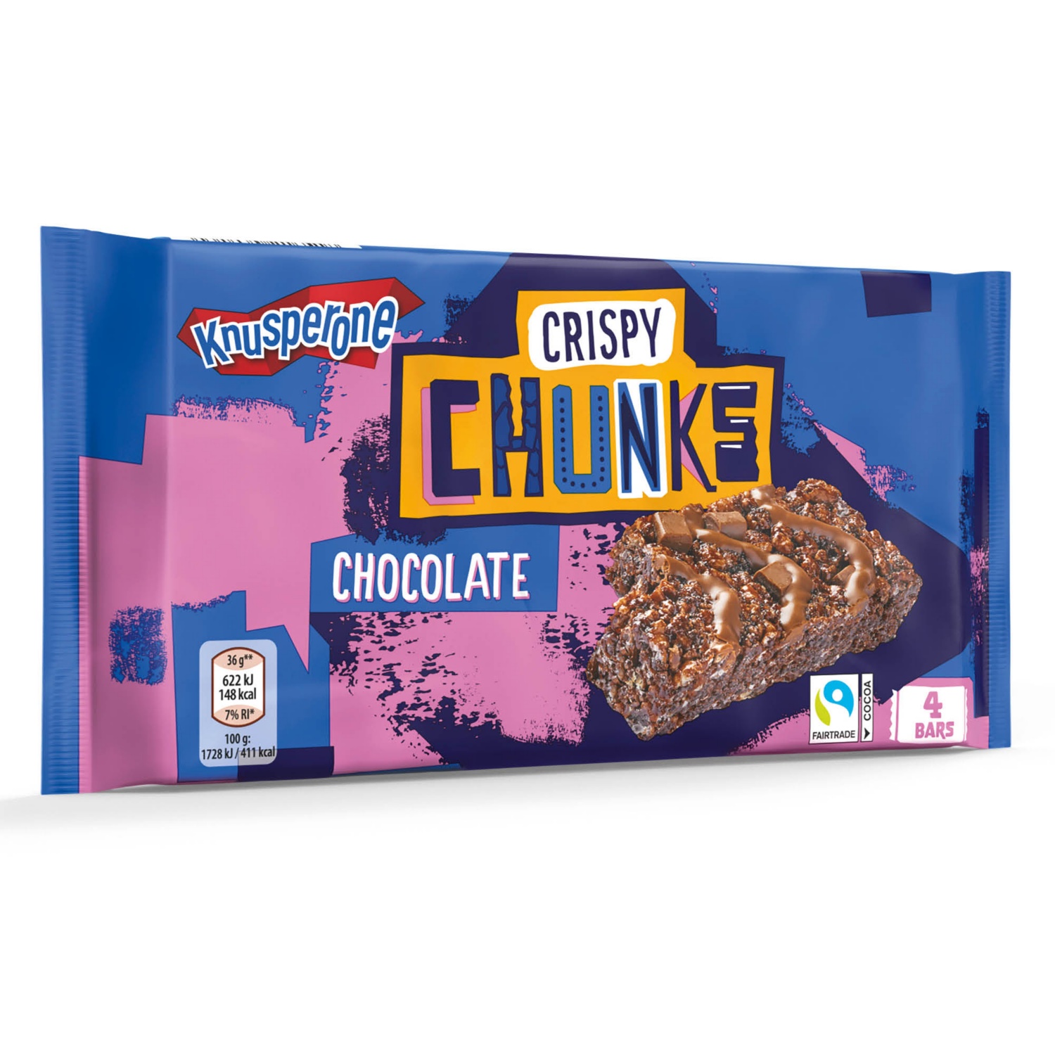 KNUSPERONE Crispy Chunks, Schokolade