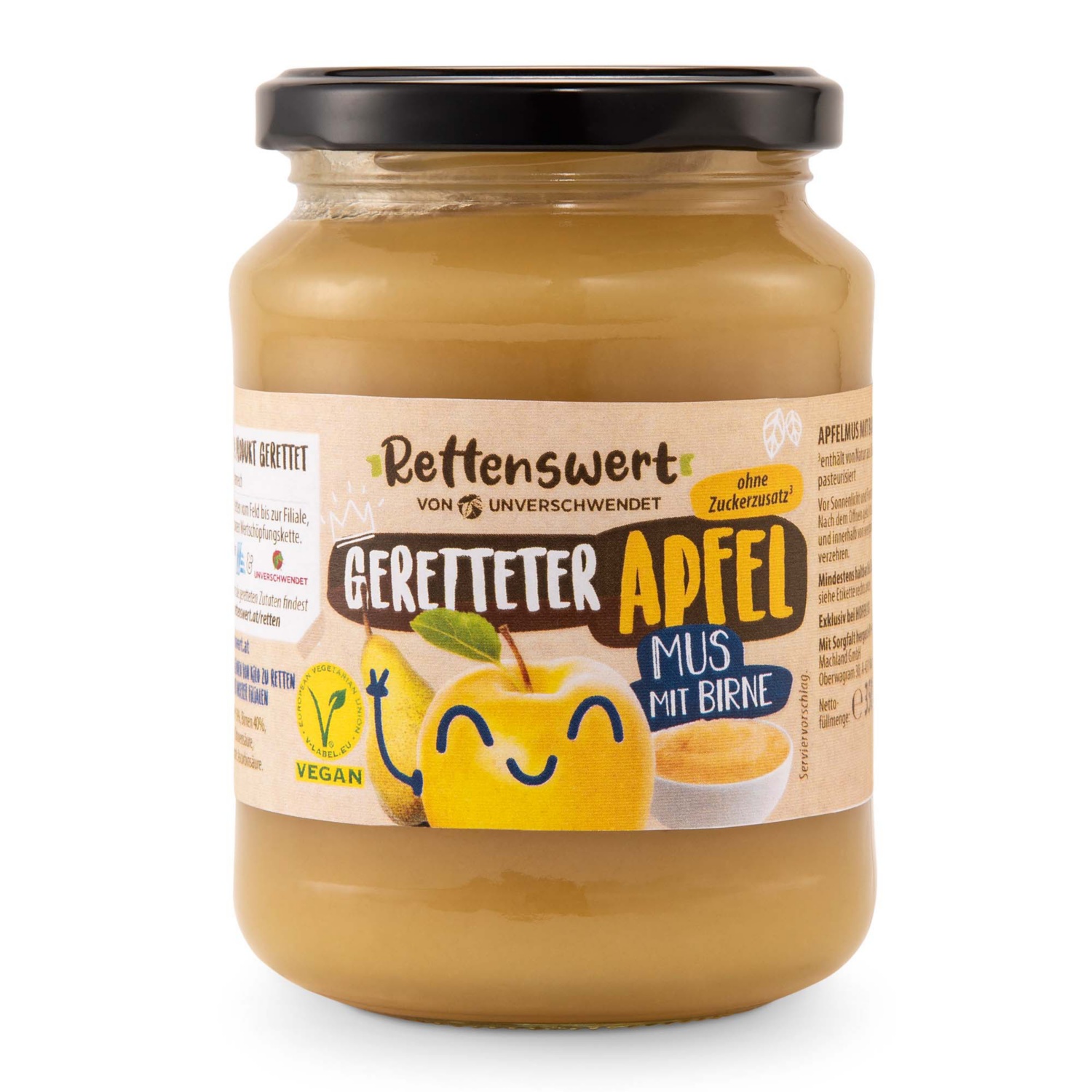 RETTENSWERT Apfelmus mit Birne