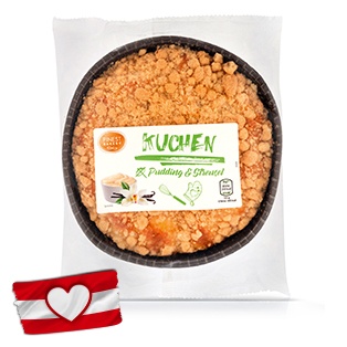 FINEST BAKERY Pudding-Streuselkuchen