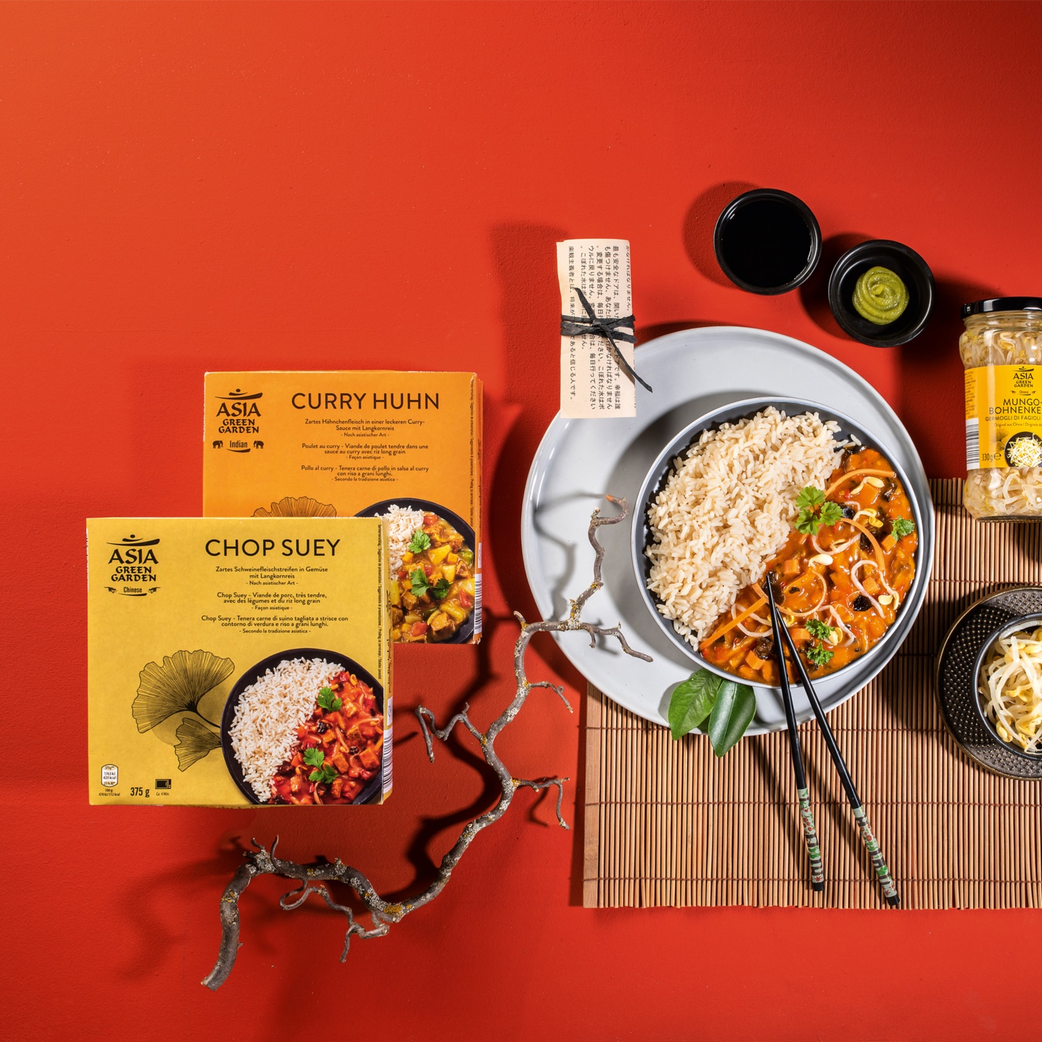 ASIA GREEN GARDEN Kínai készétel, 375 g, currys csirke