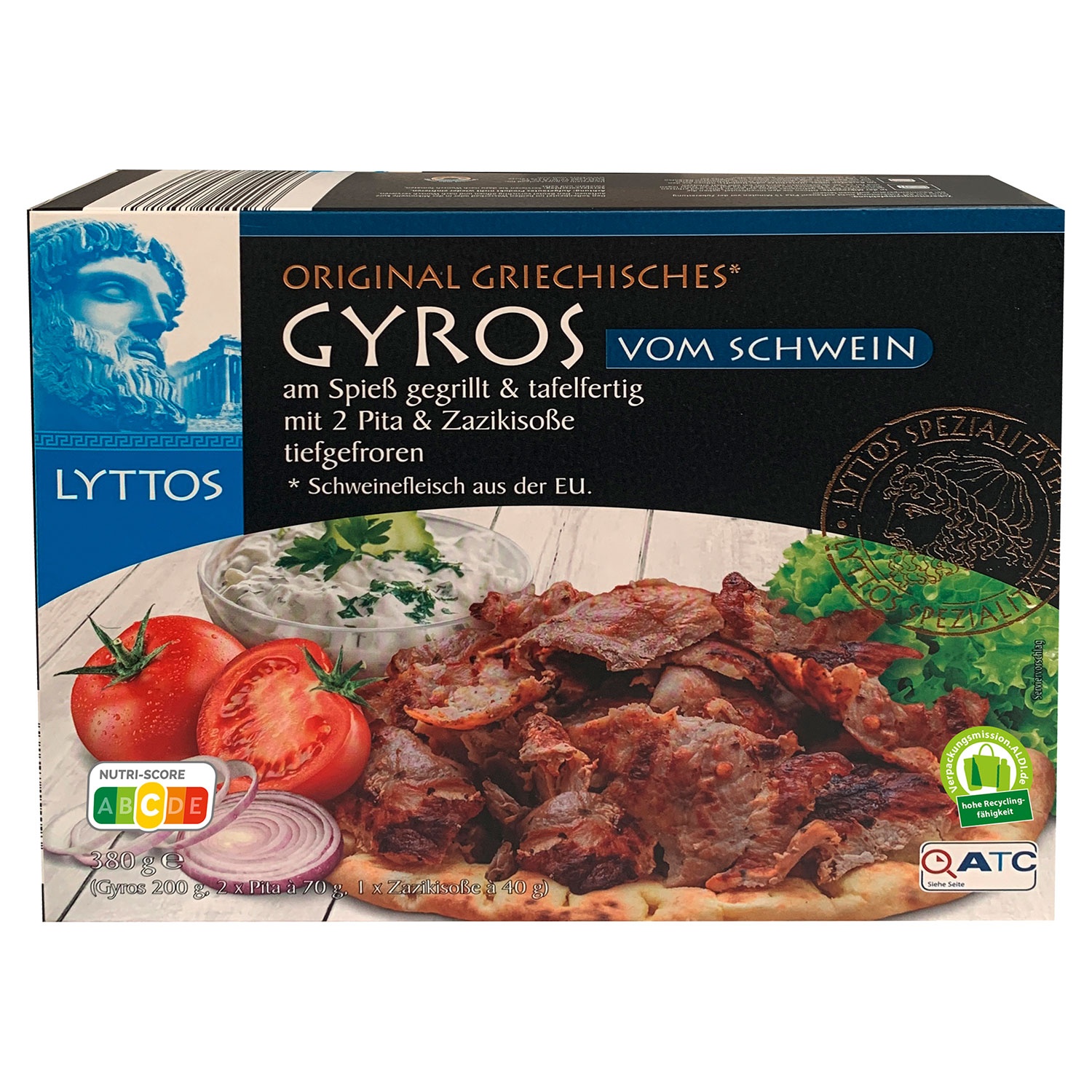 LYTTOS Gyros mit Pita 380 g