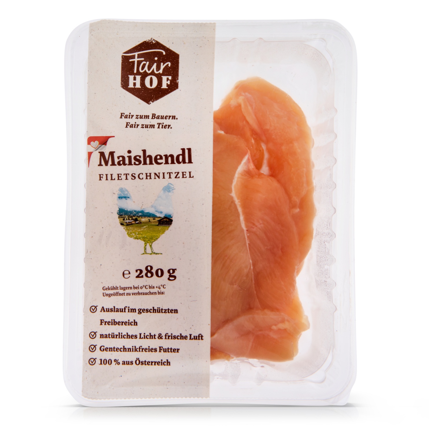 FairHOF Hühnerfleisch-Variation, Filetschnitzel