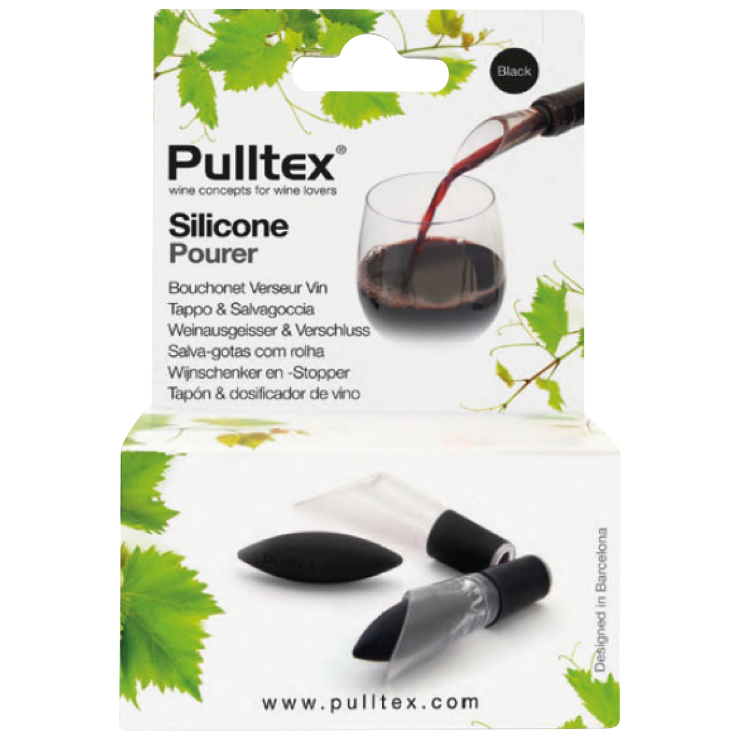 PULLTEX Verseur à vin avec bouchon