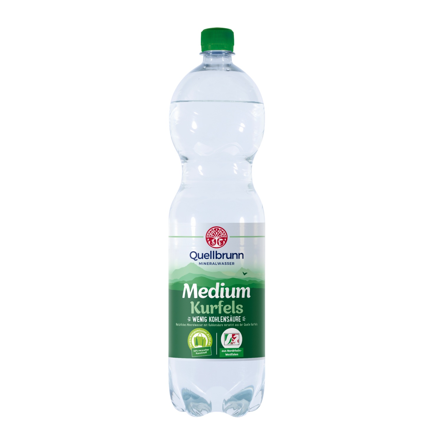QUELLBRUNN Natürliches Mineralwasser Medium 1,5 l