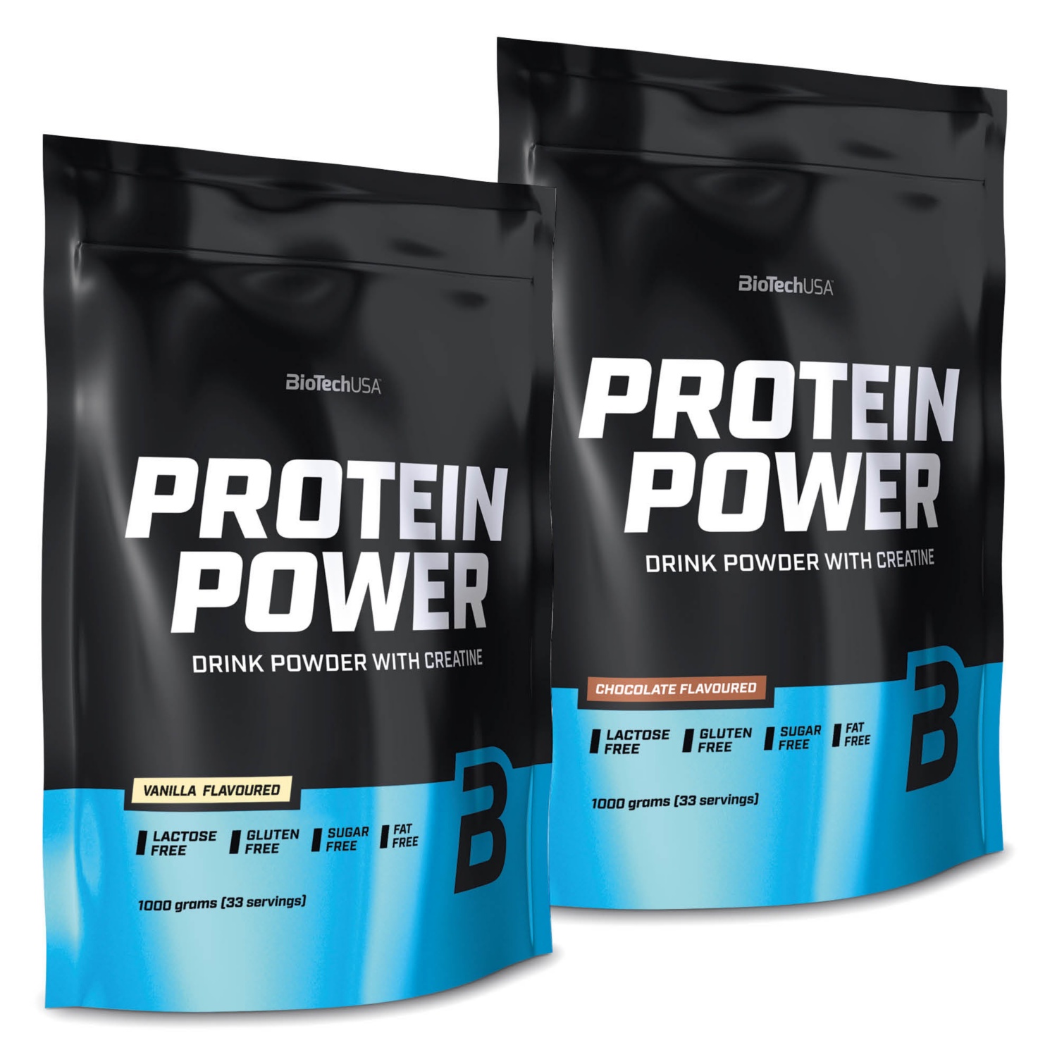 BIOTECHUSA Protein Power fehérjepor, 1 000 g
