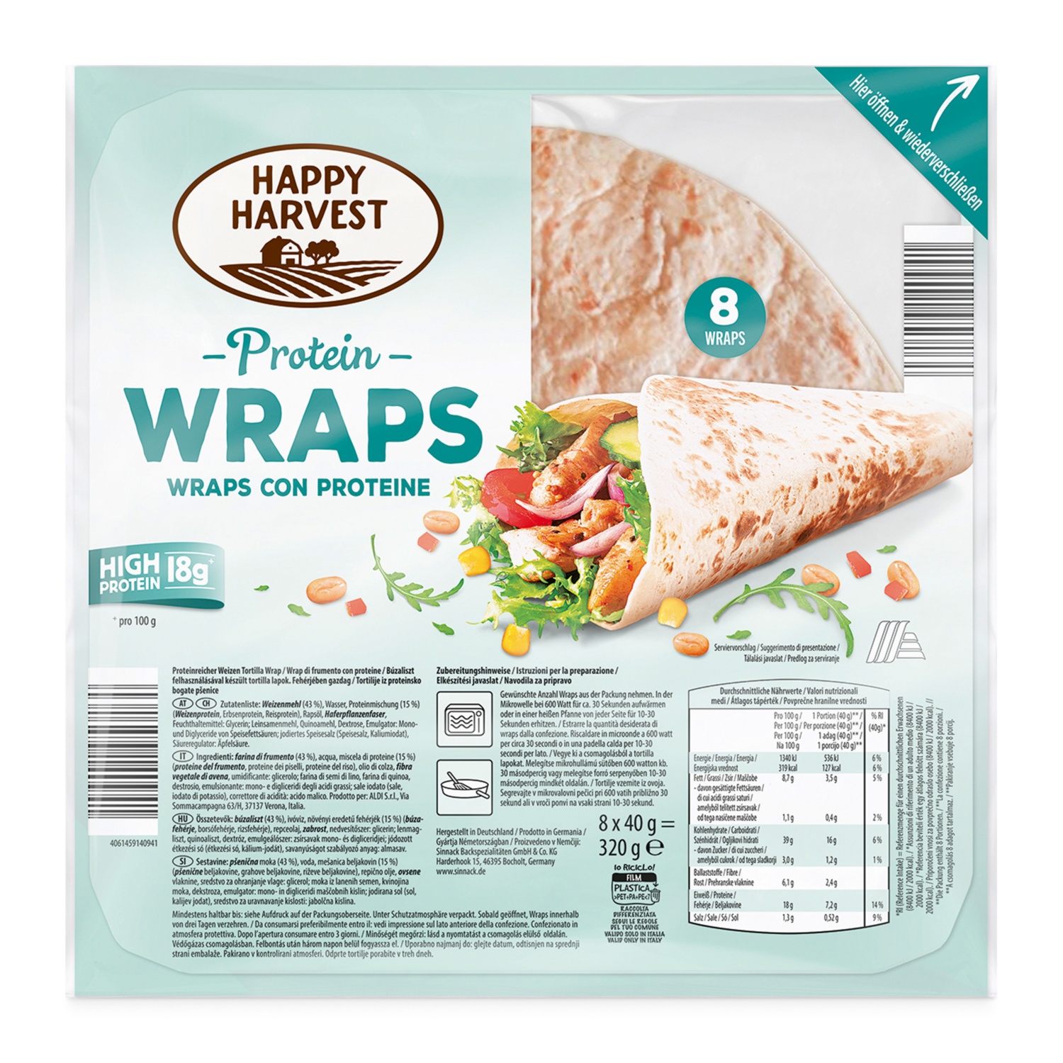 HAPPY HARVEST Protein Wraps | ALDI