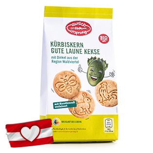 ZURÜCK ZUM URSPRUNG BIO-Dinkelkekse, Kürbiskern