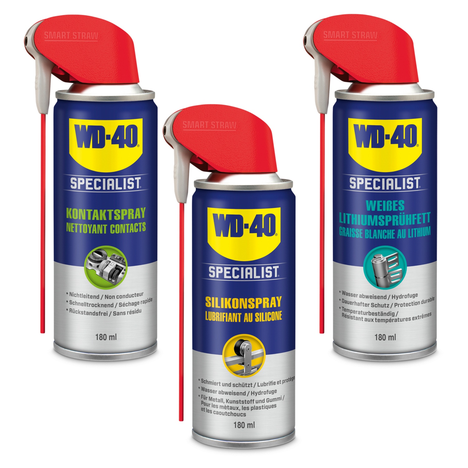 WD-40 Szilikon- vagy kontaktspray vagy lítiumzsír, 180 ml