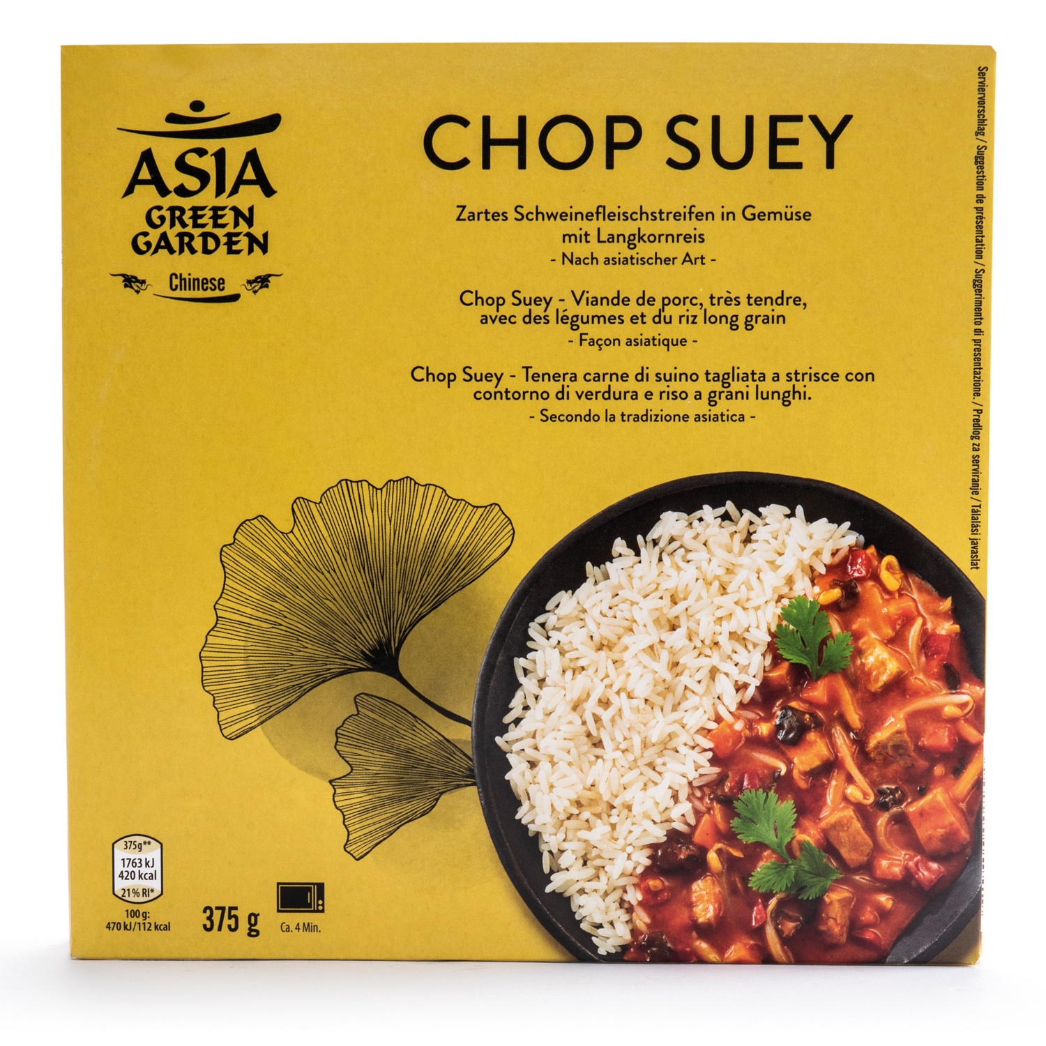 ASIA GREEN GARDEN Chinesisches Fertiggericht, Chop-Suey