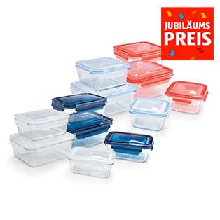 CROFTON Glas-Frischhaltedosen, 3-teilig