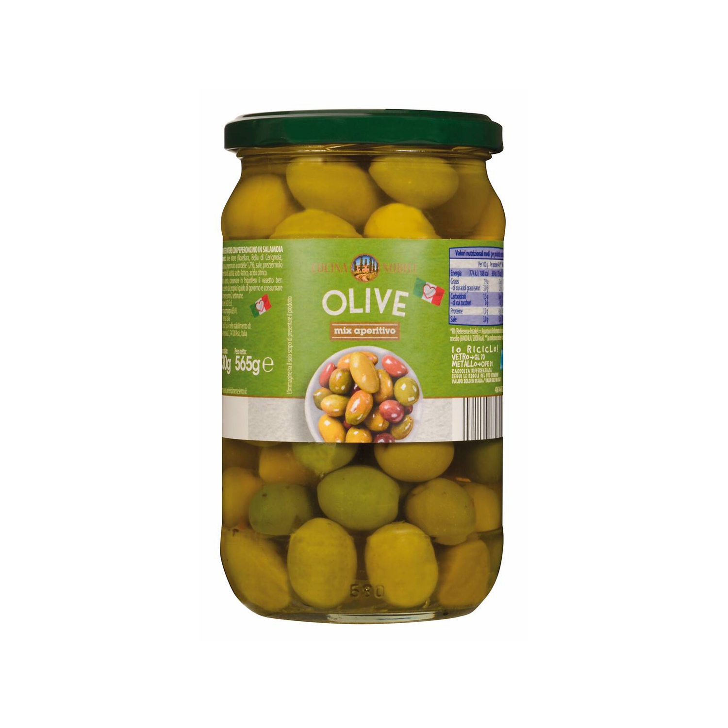 CUCINA NOBILE Olive intere con peperoncino