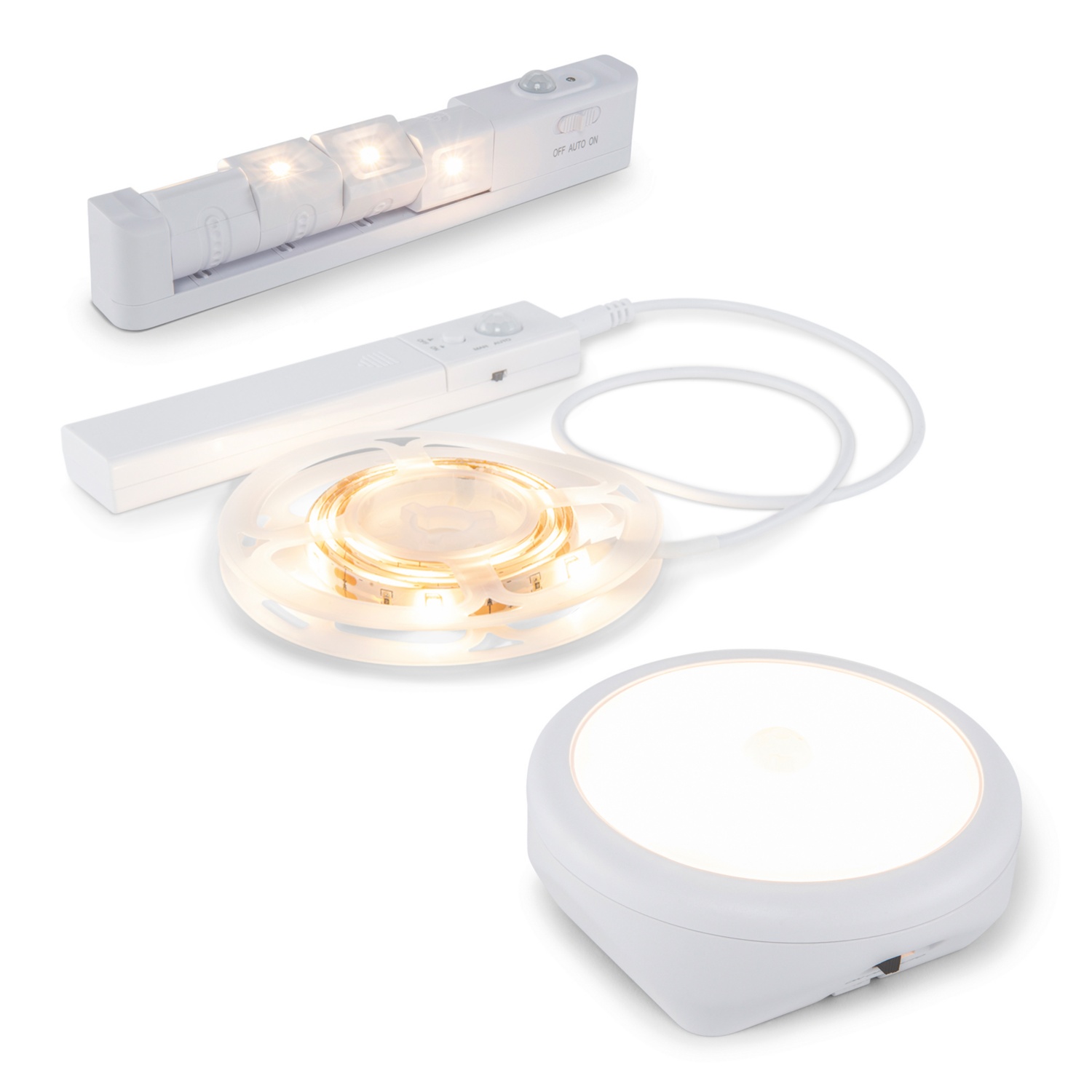 CASALUX Lampada LED con sensore di movimento, 3 pezzi