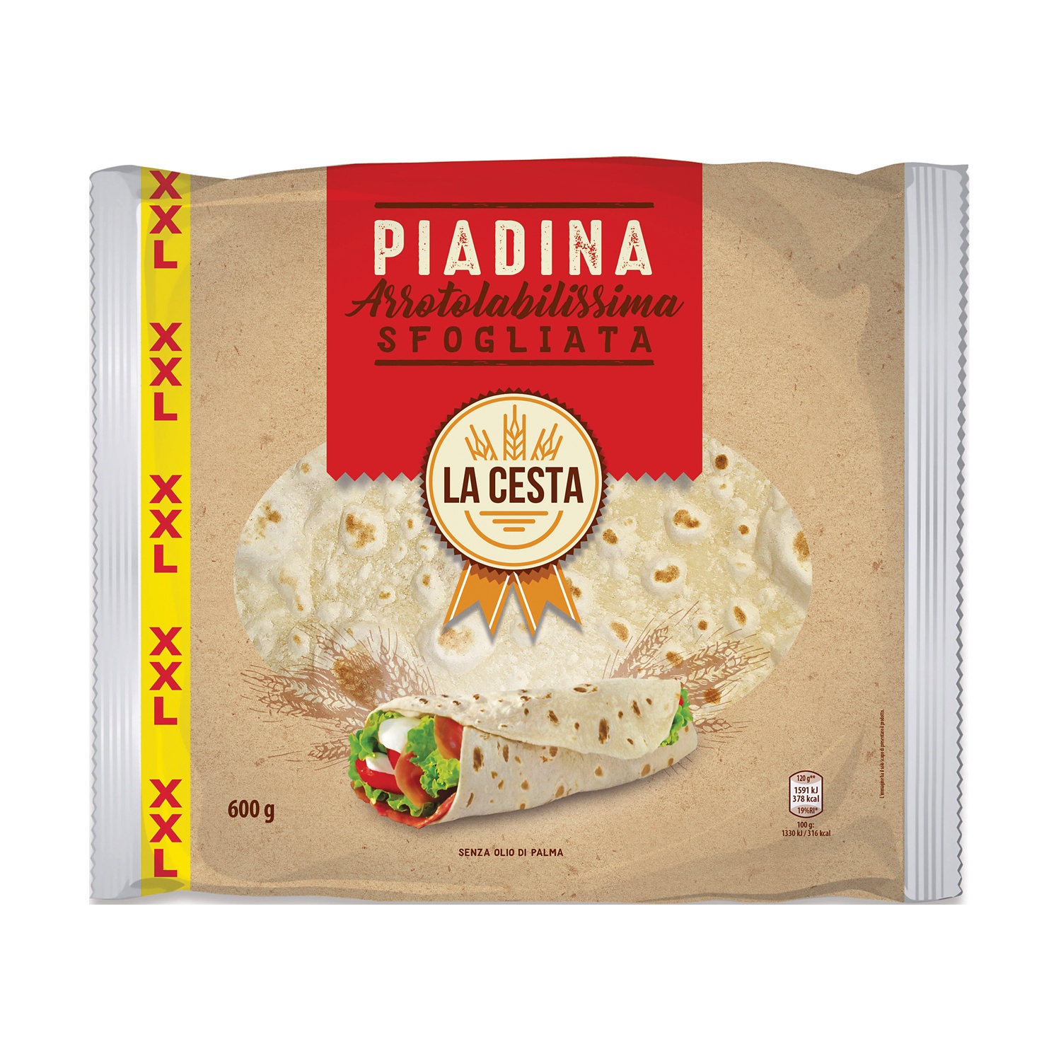LA CESTA Piadina Arrotolabilissima XXL ALDI