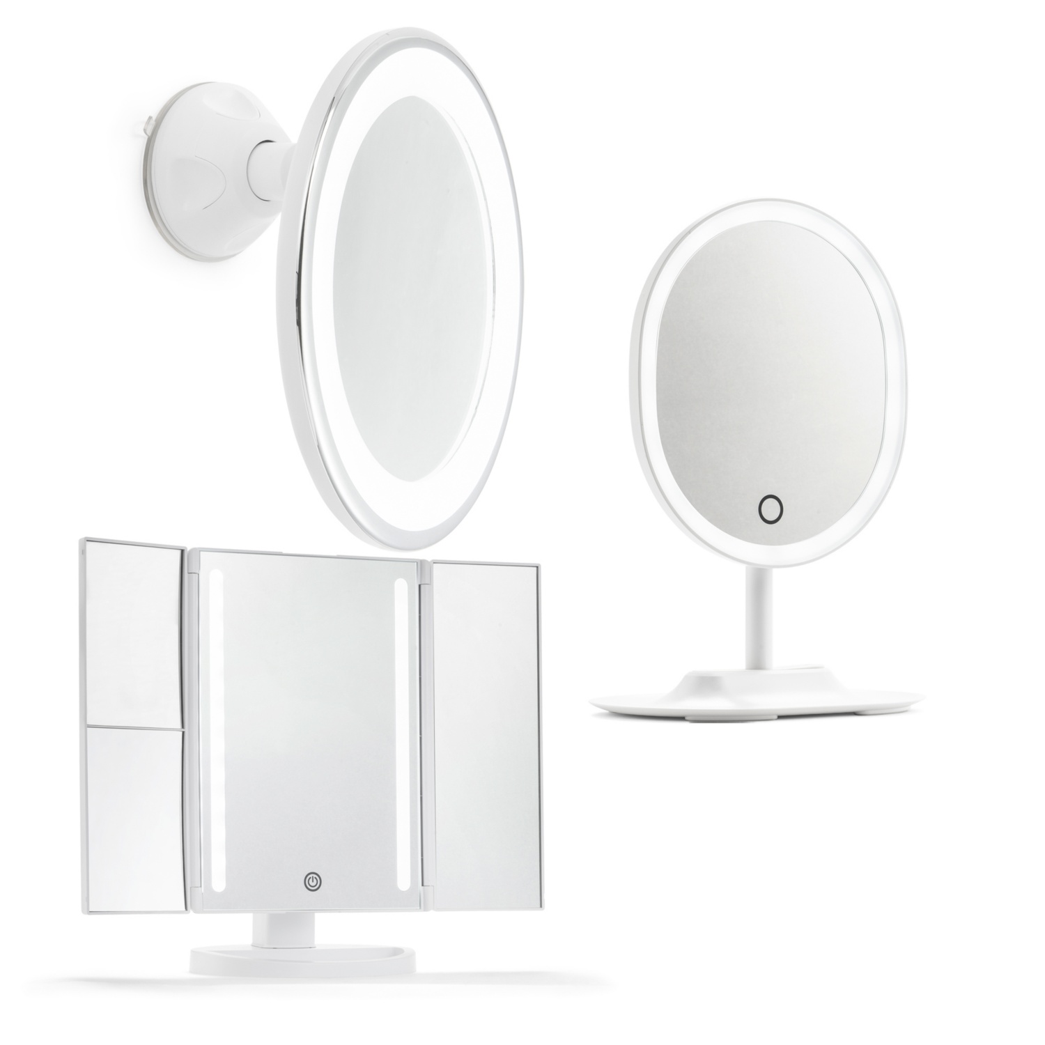 EASYHOME Miroirs de courtoisie éclairés