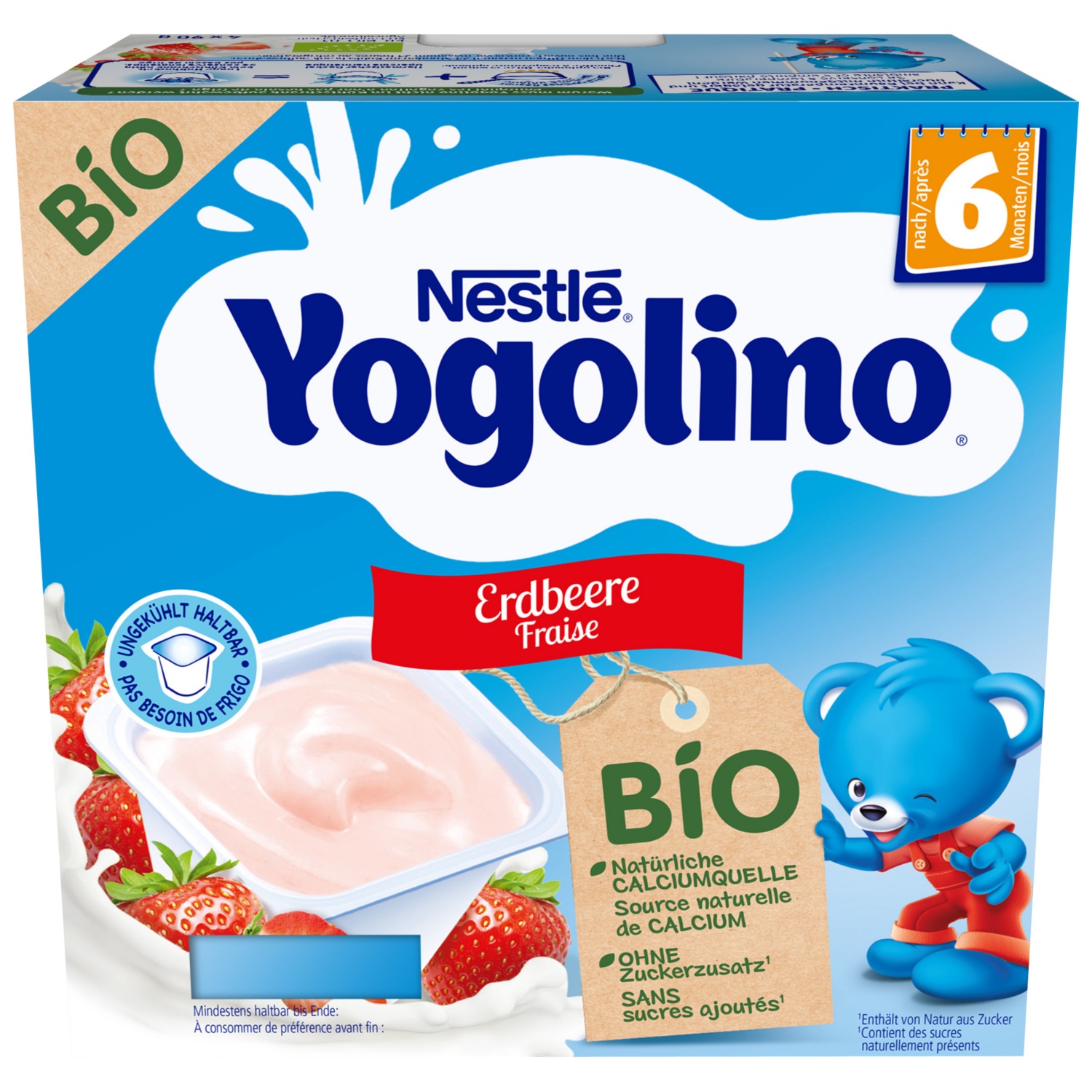 YOGOLINO Milky Cups Erdbeere Bio