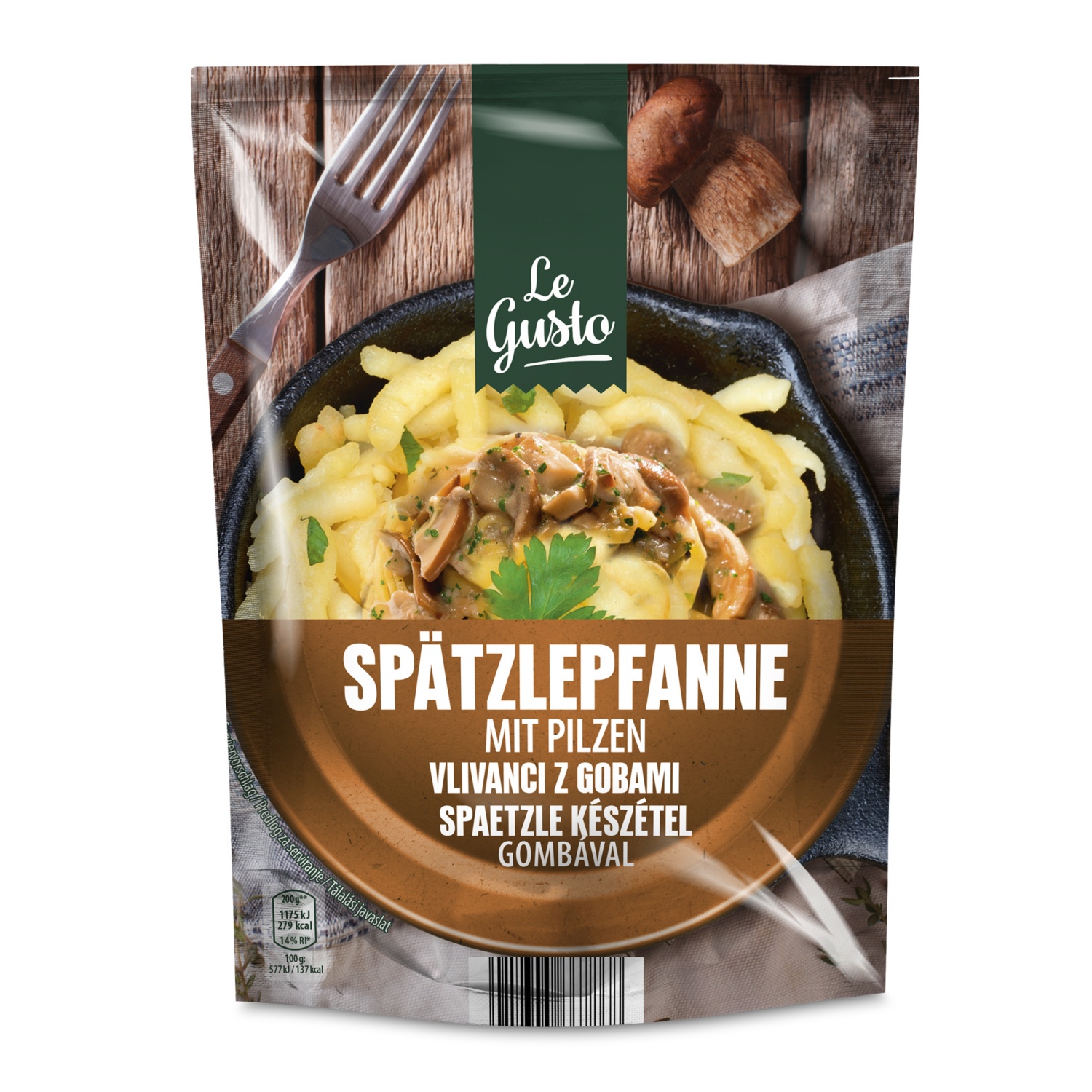 LE GUSTO Spätzle Fertiggericht, Pilz