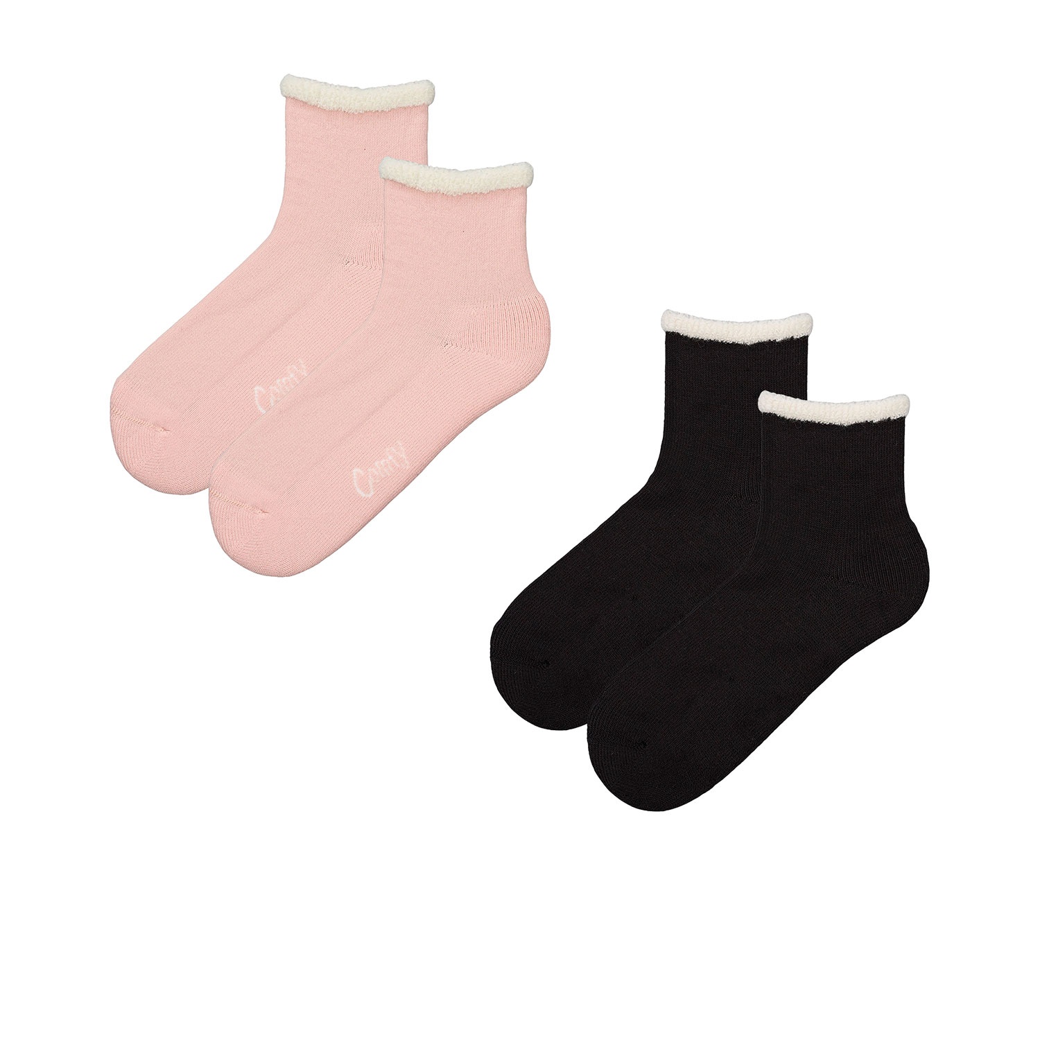UP2FASHION Damen Flausch-Socken, 2 Paar